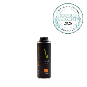 Huile d'olive extra vierge Aglandau de 25cl avec médaille d'argent